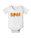 Cute Boo Text Orange Baby Romper Bodysuit-Baby Romper-TooLoud-White-06-Months-Davson Sales