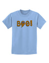 Cute Boo Text Orange Childrens T-Shirt-Childrens T-Shirt-TooLoud-Light-Blue-X-Small-Davson Sales