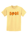 Cute Boo Text Orange Childrens T-Shirt-Childrens T-Shirt-TooLoud-Daffodil-Yellow-X-Small-Davson Sales