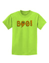 Cute Boo Text Orange Childrens T-Shirt-Childrens T-Shirt-TooLoud-Lime-Green-X-Small-Davson Sales