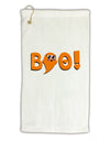 Cute Boo Text Orange Micro Terry Gromet Golf Towel 16 x 25 inch-Golf Towel-TooLoud-White-Davson Sales