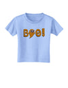 Cute Boo Text Orange Toddler T-Shirt-Toddler T-Shirt-TooLoud-Aquatic-Blue-2T-Davson Sales