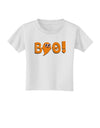 Cute Boo Text Orange Toddler T-Shirt-Toddler T-Shirt-TooLoud-White-2T-Davson Sales