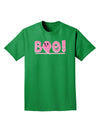 Cute Boo Text Pink Adult Dark T-Shirt-Mens T-Shirt-TooLoud-Kelly-Green-Small-Davson Sales