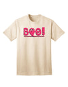 Cute Boo Text Pink Adult T-Shirt-Mens T-Shirt-TooLoud-Natural-Small-Davson Sales