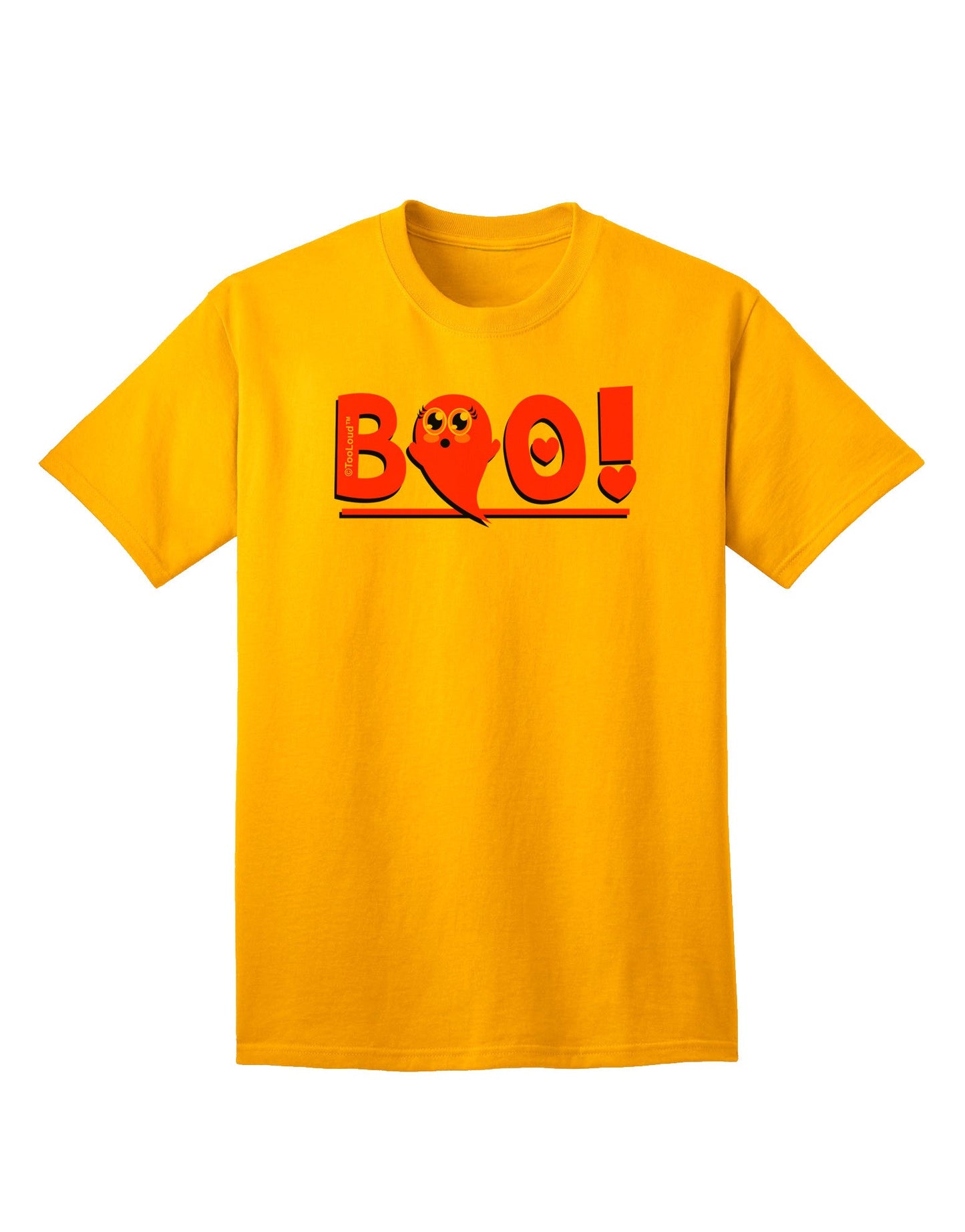 Cute Boo Text Pink Adult T-Shirt-Mens T-Shirt-TooLoud-Gold-Small-Davson Sales