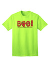 Cute Boo Text Pink Adult T-Shirt-Mens T-Shirt-TooLoud-Neon-Green-Small-Davson Sales