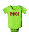 Cute Boo Text Pink Baby Romper Bodysuit-Baby Romper-TooLoud-Lime-06-Months-Davson Sales