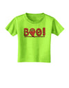 Cute Boo Text Pink Toddler T-Shirt-Toddler T-Shirt-TooLoud-Lime-Green-2T-Davson Sales