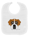 Cute Boxer Dog Baby Bib