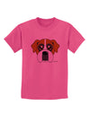 Cute Boxer Dog Childrens T-Shirt-Childrens T-Shirt-TooLoud-Sangria-X-Small-Davson Sales