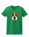 Cute Boxer Dog Womens Dark T-Shirt-Womens T-Shirt-TooLoud-Kelly-Green-X-Small-Davson Sales