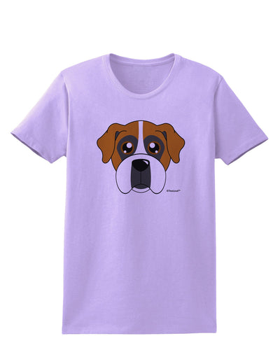 Cute Boxer Dog Womens T-Shirt-Womens T-Shirt-TooLoud-Lavender-X-Small-Davson Sales