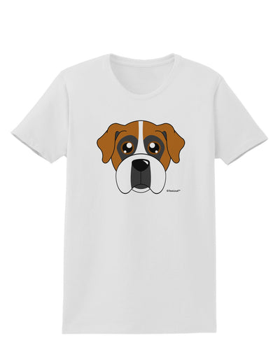 Cute Boxer Dog Womens T-Shirt-Womens T-Shirt-TooLoud-White-X-Small-Davson Sales