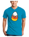 Cute Boy Child Candy Corn Family Halloween Adult Dark V-Neck T-Shirt-TooLoud-Turquoise-Small-Davson Sales