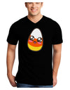 Cute Boy Child Candy Corn Family Halloween Adult Dark V-Neck T-Shirt-TooLoud-Black-Small-Davson Sales