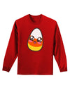 Cute Boy Child Candy Corn Family Halloween Adult Long Sleeve Dark T-Shirt-TooLoud-Red-Small-Davson Sales