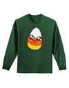 Cute Boy Child Candy Corn Family Halloween Adult Long Sleeve Dark T-Shirt-TooLoud-Dark-Green-Small-Davson Sales