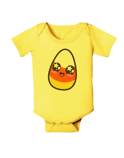 Cute Boy Child Candy Corn Family Halloween Baby Romper Bodysuit-Baby Romper-TooLoud-Yellow-06-Months-Davson Sales