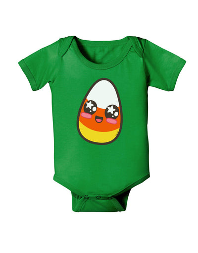 Cute Boy Child Candy Corn Family Halloween Baby Romper Bodysuit Dark-Baby Romper-TooLoud-Clover-Green-06-Months-Davson Sales