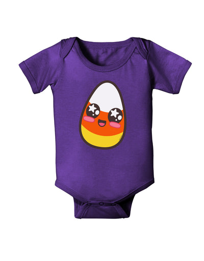 Cute Boy Child Candy Corn Family Halloween Baby Romper Bodysuit Dark-Baby Romper-TooLoud-Purple-06-Months-Davson Sales