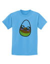 Cute Boy Child Candy Corn Family Halloween Childrens T-Shirt-Childrens T-Shirt-TooLoud-Aquatic-Blue-X-Small-Davson Sales