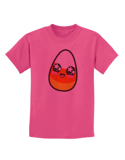 Cute Boy Child Candy Corn Family Halloween Childrens T-Shirt-Childrens T-Shirt-TooLoud-Sangria-X-Small-Davson Sales