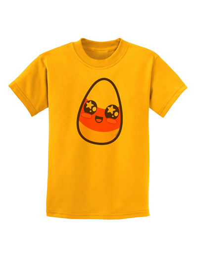 Cute Boy Child Candy Corn Family Halloween Childrens T-Shirt-Childrens T-Shirt-TooLoud-Gold-X-Small-Davson Sales