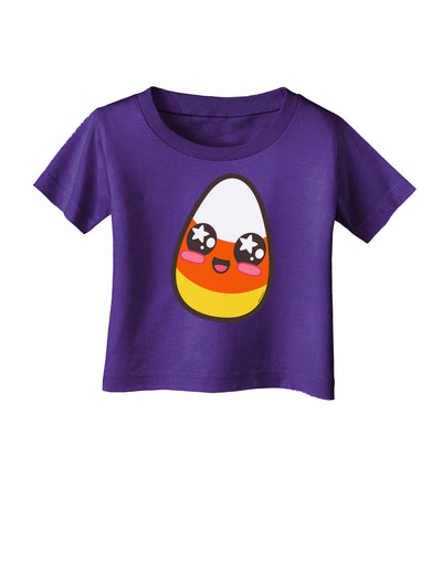 Cute Boy Child Candy Corn Family Halloween Infant T-Shirt Dark-Infant T-Shirt-TooLoud-Purple-06-Months-Davson Sales