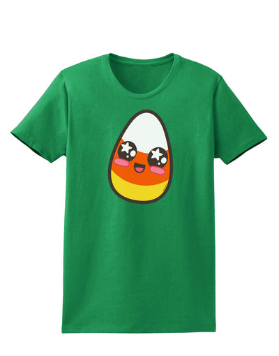 Cute Boy Child Candy Corn Family Halloween Womens Dark T-Shirt-TooLoud-Kelly-Green-X-Small-Davson Sales