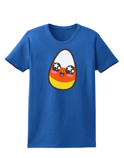 Cute Boy Child Candy Corn Family Halloween Womens Dark T-Shirt-TooLoud-Royal-Blue-X-Small-Davson Sales