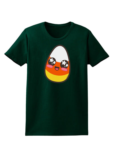 Cute Boy Child Candy Corn Family Halloween Womens Dark T-Shirt-TooLoud-Forest-Green-Small-Davson Sales