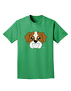 Cute Bulldog - Red Adult Dark T-Shirt by TooLoud-Mens T-Shirt-TooLoud-Kelly-Green-Small-Davson Sales