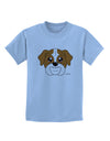 Cute Bulldog - Red Childrens T-Shirt by TooLoud-Childrens T-Shirt-TooLoud-Light-Blue-X-Small-Davson Sales