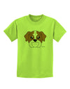 Cute Bulldog - Red Childrens T-Shirt by TooLoud-Childrens T-Shirt-TooLoud-Lime-Green-X-Small-Davson Sales