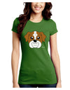 Cute Bulldog - Red Juniors Crew Dark T-Shirt by TooLoud-T-Shirts Juniors Tops-TooLoud-Kiwi-Green-Juniors Fitted X-Small-Davson Sales