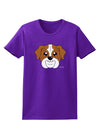 Cute Bulldog - Red Womens Dark T-Shirt by TooLoud-Womens T-Shirt-TooLoud-Purple-X-Small-Davson Sales