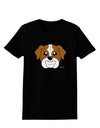 Cute Bulldog - Red Womens Dark T-Shirt by TooLoud-Womens T-Shirt-TooLoud-Black-X-Small-Davson Sales