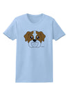 Cute Bulldog - Red Womens T-Shirt by TooLoud-Womens T-Shirt-TooLoud-Light-Blue-X-Small-Davson Sales