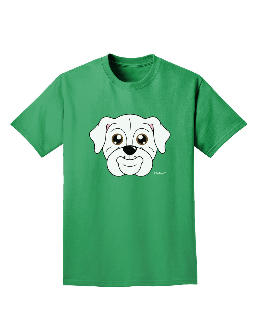 Cute Bulldog - White Adult Dark T-Shirt by TooLoud-Mens T-Shirt-TooLoud-Purple-Small-Davson Sales