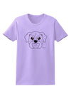 Cute Bulldog - White Womens T-Shirt by TooLoud-Womens T-Shirt-TooLoud-Lavender-X-Small-Davson Sales