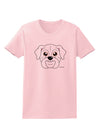 Cute Bulldog - White Womens T-Shirt by TooLoud-Womens T-Shirt-TooLoud-PalePink-X-Small-Davson Sales