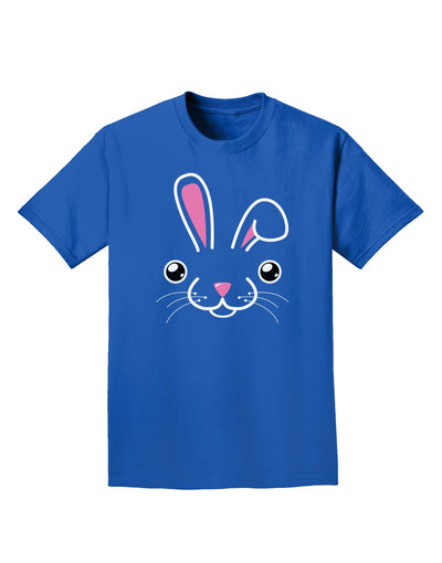 Cute Bunny Face Adult Dark T-Shirt-Mens T-Shirt-TooLoud-Royal-Blue-Small-Davson Sales