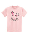 Cute Bunny Face Childrens T-Shirt-Childrens T-Shirt-TooLoud-PalePink-X-Small-Davson Sales