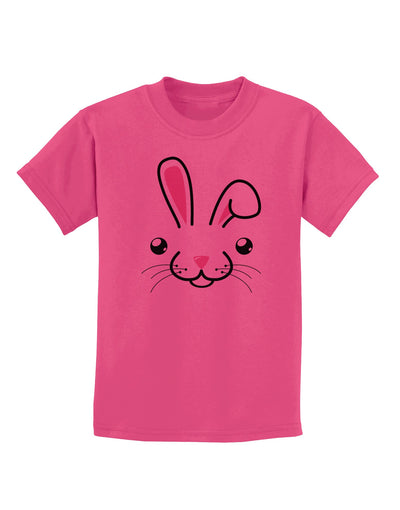 Cute Bunny Face Childrens T-Shirt-Childrens T-Shirt-TooLoud-Sangria-X-Small-Davson Sales