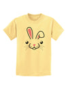 Cute Bunny Face Childrens T-Shirt-Childrens T-Shirt-TooLoud-Daffodil-Yellow-X-Small-Davson Sales