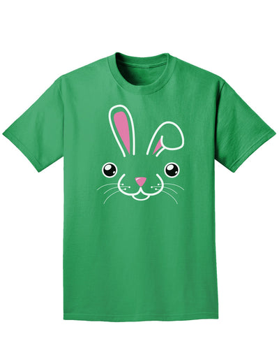 Cute Bunny Face Easter Adult Dark T-Shirts-TooLoud-Kelly-Green-Small-Davson Sales