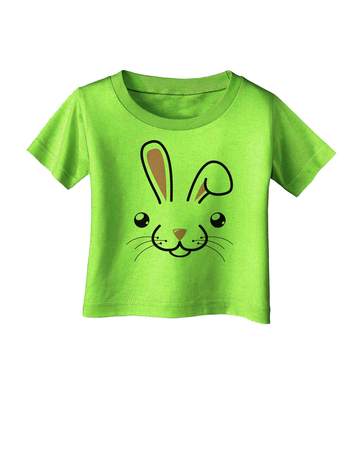 Cute Bunny Face Infant T-Shirt-Infant T-Shirt-TooLoud-Lime-Green-06-Months-Davson Sales