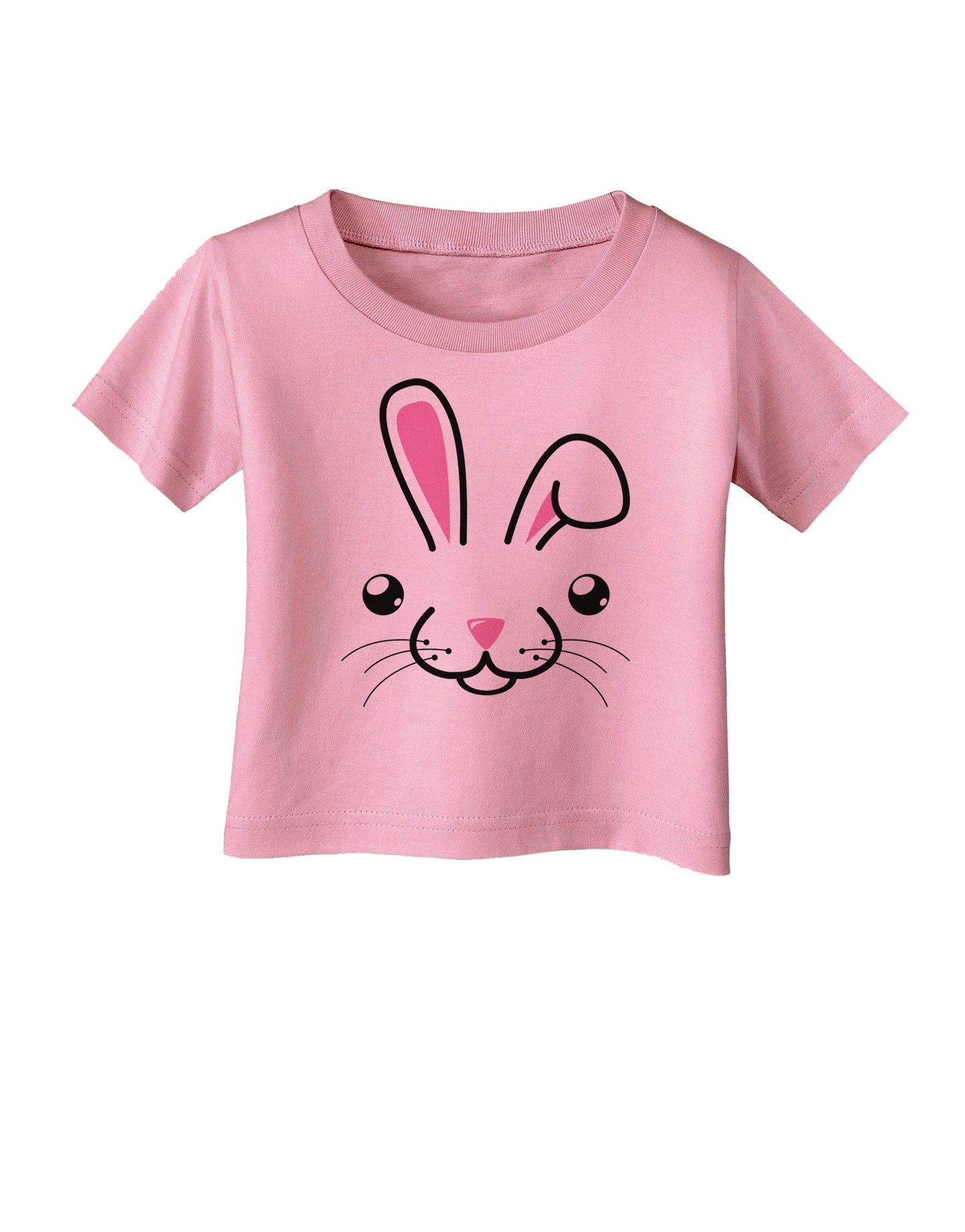 Cute Bunny Face Infant T-Shirt-Infant T-Shirt-TooLoud-Candy-Pink-06-Months-Davson Sales