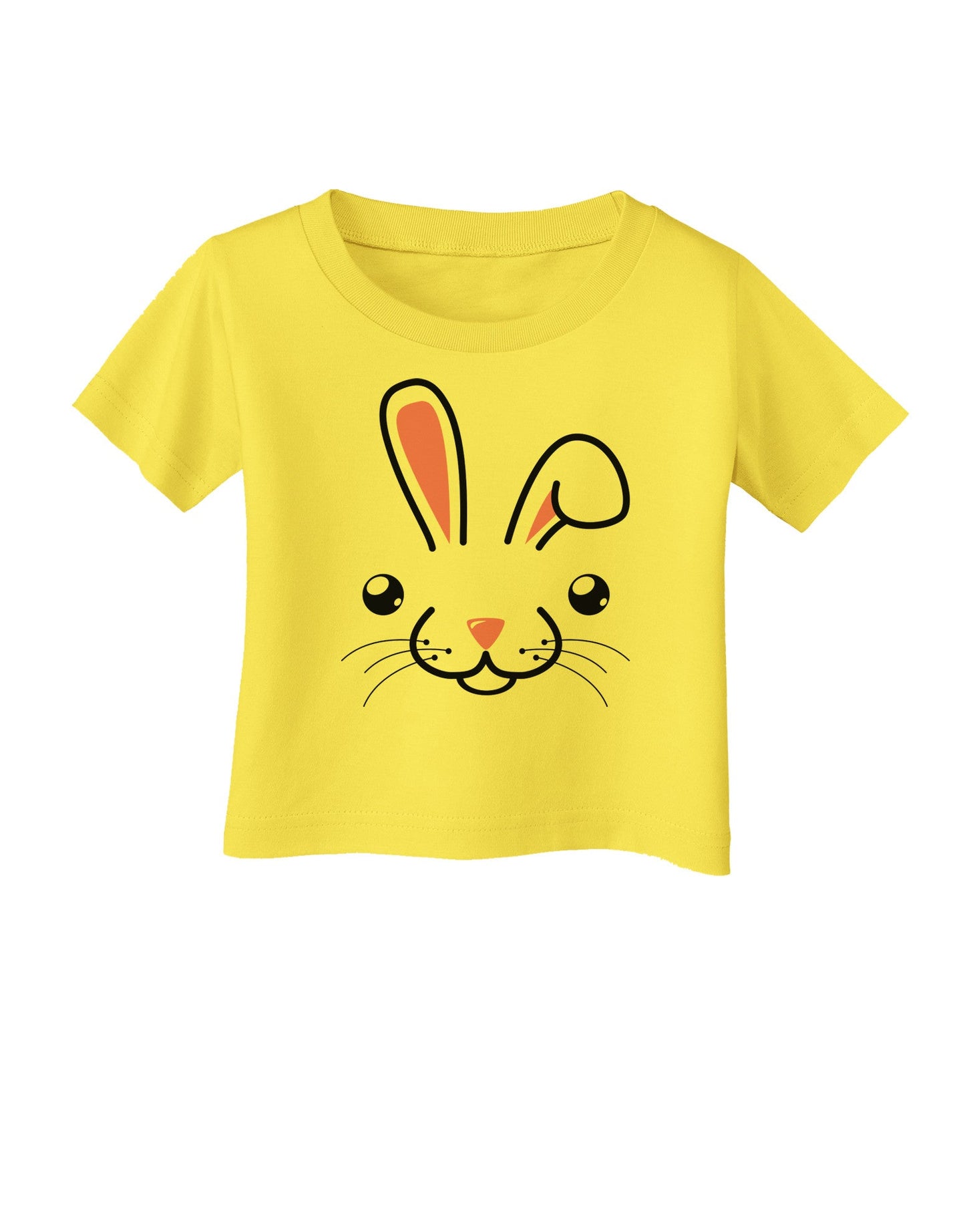 Cute Bunny Face Infant T-Shirt-Infant T-Shirt-TooLoud-Yellow-06-Months-Davson Sales